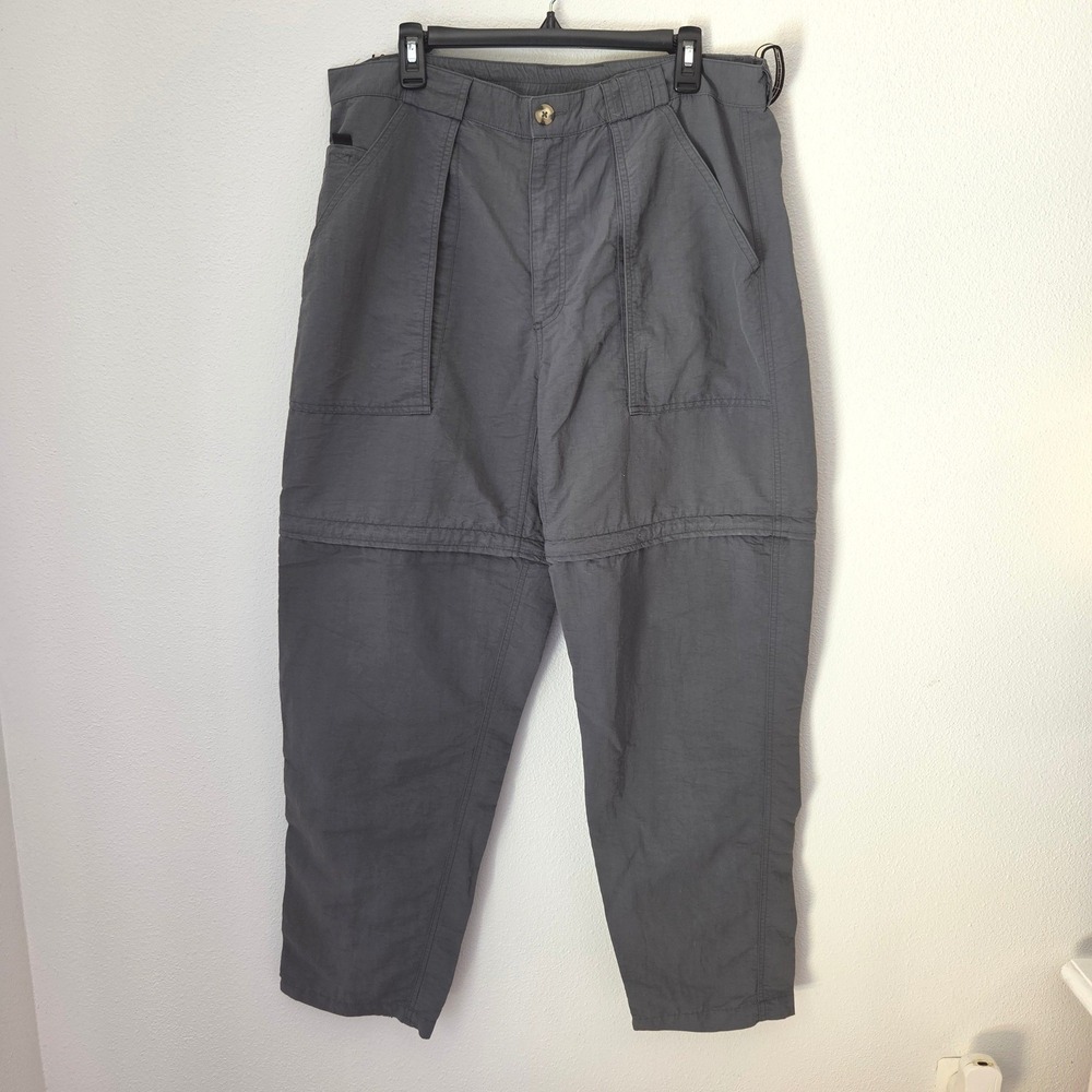 The North Face Mens Convertible Cargo Hiking Pants Gray Zip Off Size Large - Picture 2 of 15